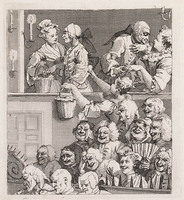 KG 15066
<br/>
Een juiste kijk op het Britse toneel
<br/>
<em>Hogarth, William (1697 - 1764)</em>